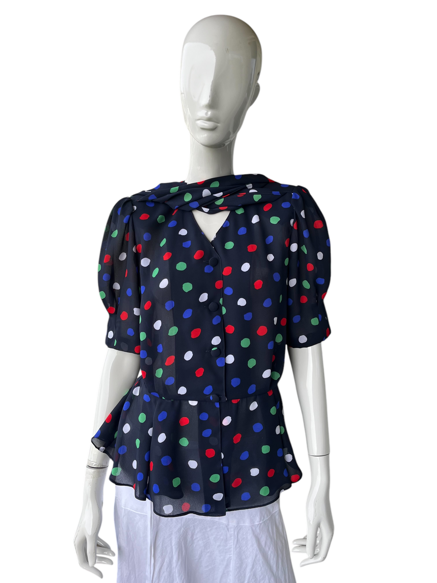 POLKA DOT BLOUSE