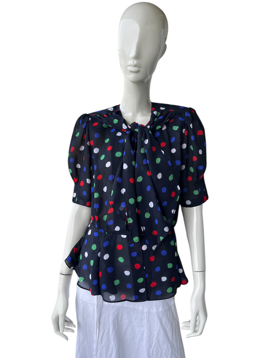 POLKA DOT BLOUSE